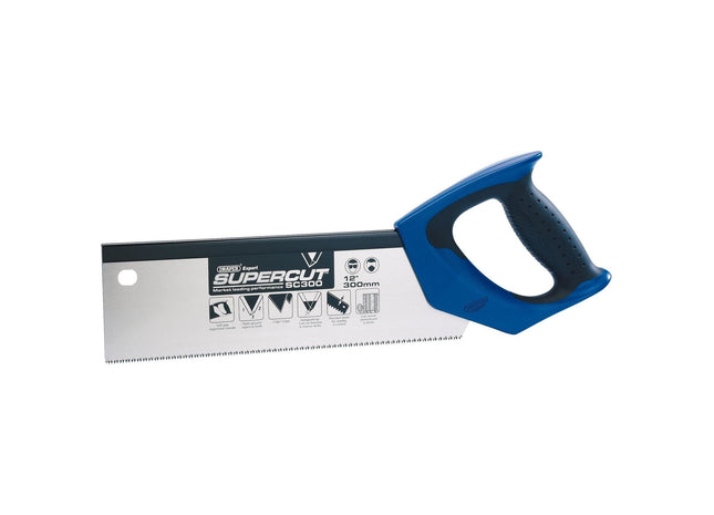 Draper Supercut Soft Grip Hardpoint Tenon Saw, 300mm/12", 11tpi/12ppi Draper - Town Tools 