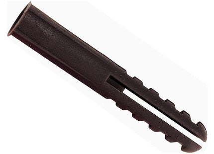 Rawlplug Brown Plastic Plugs Screw Size No.10-14 (10 x (Card 100) Rawlplug - RockBottom Nothampton