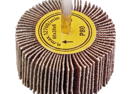 Draper Abrasive Flap Wheel, 60 x 30mm, 80 Grit 71919 Draper - Town Tools 