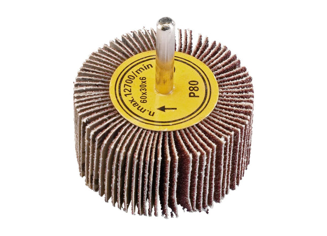 Draper Abrasive Flap Wheel, 60 x 30mm, 80 Grit 71919 Draper - Town Tools 