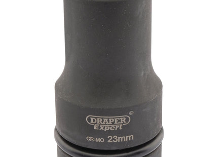 Draper Expert HI-TORQ 6 Point Deep Impact Socket, 1" Sq. Dr., 23mm Draper - Town Tools 