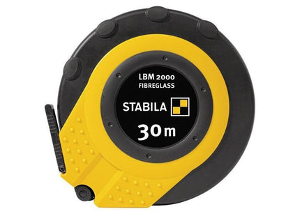 Stabila LBM 2000 Closed Fibreglass Tape 30m (Width 13mm) (Metric only) Stabila - RockBottom Nothampton