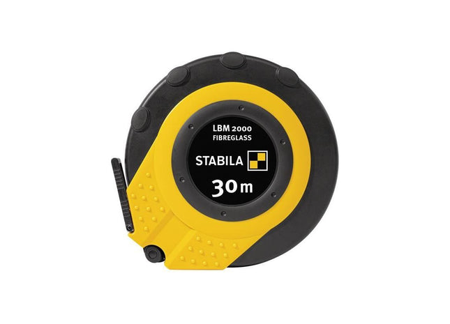 Stabila LBM 2000 Closed Fibreglass Tape 30m (Width 13mm) (Metric only) Stabila - RockBottom Nothampton
