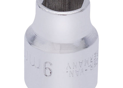 Draper Elora Hexagon Socket, 3/8" Sq. Dr., 9mm 25854 Draper - Town Tools 