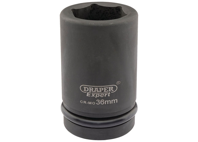 Draper Expert HI-TORQ 6 Point Deep Impact Socket, 1" Sq. Dr., 36mm Draper - Town Tools 