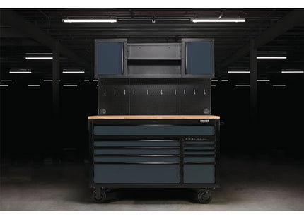 Draper BUNKER Roller Workstation with Workbench, 10 Drawer, 56", Grey Draper - Town Tools 