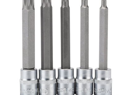 Draper Spline Socket Bit Set, 3/8" Sq. Dr. (5 Piece) 16349 Draper - Town Tools 