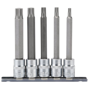 Draper Spline Socket Bit Set, 3/8" Sq. Dr. (5 Piece) 16349 Draper - Town Tools 