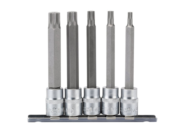 Draper Spline Socket Bit Set, 3/8" Sq. Dr. (5 Piece) 16349 Draper - Town Tools 