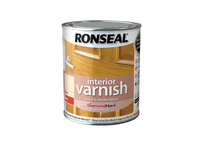Ronseal Interior Varnish Quick Dry Gloss Clear 250ml Ronseal - RockBottom Nothampton
