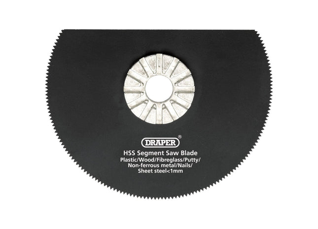 Draper HSS Segment Saw Blade, 88mm Diameter, 18tpi 26072 Draper - Town Tools 