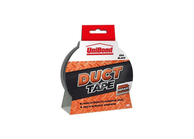 Unibond DIY Duct Tape Black 50mm x 25m UniBond - RockBottom Northampton