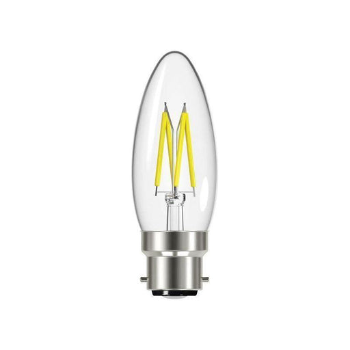 Energizer® LED BC (B22) Candle Filament Dimmable Bulb, Warm White 470 lm 4W Energizer® - RockBottom Northamptin