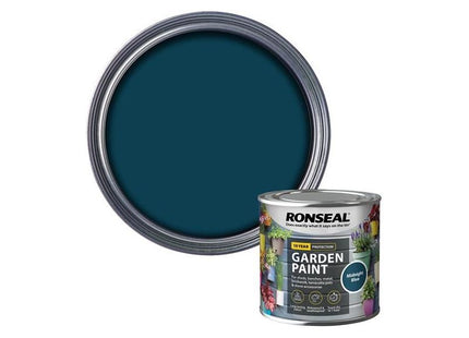 Ronseal Garden Paint Midnight Blue 250ml Ronseal - RockBottom Nothampton