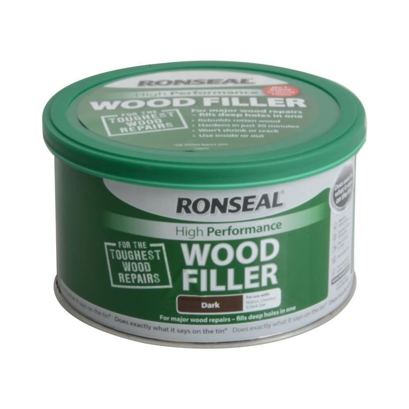 Ronseal High-Performance Wood Filler Dark 275g Ronseal - RockBottom Nothampton