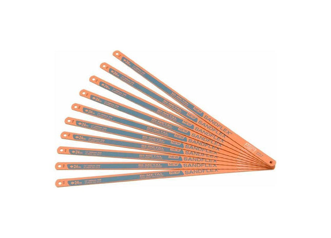 Bahco 3906 Sandflex® Hacksaw Blades 300mm (12in) x 24 TPI (Pack 10) Bahco - RockBottom Northampton