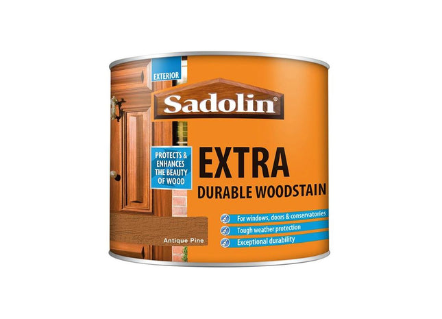 Sadolin Extra Durable Woodstain Antique Pine 500ml Sadolin - RockBottom Nothampton