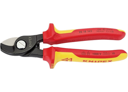 Draper Knipex 95 18 165UKSBE VDE Fully Insulated Cable Shears, 165mm 32014 Draper - Town Tools 
