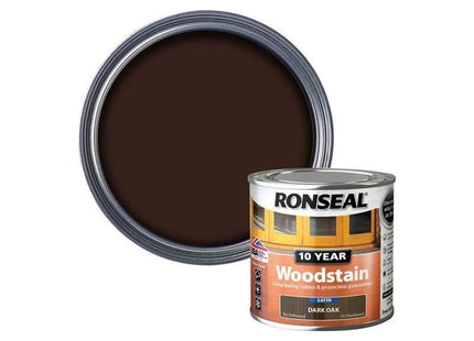 Ronseal 10 Year Woodstain Dark Oak 250ml Ronseal - RockBottom Nothampton