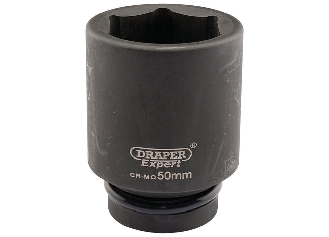 Draper Expert HI-TORQ 6 Point Deep Impact Socket, 1" Sq. Dr., 50mm Draper - Town Tools 