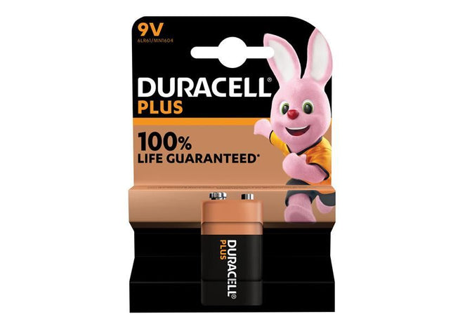 Duracell 9V Plus Power +100% Battery (Single Pack) Duracell - RockBottom Northampton