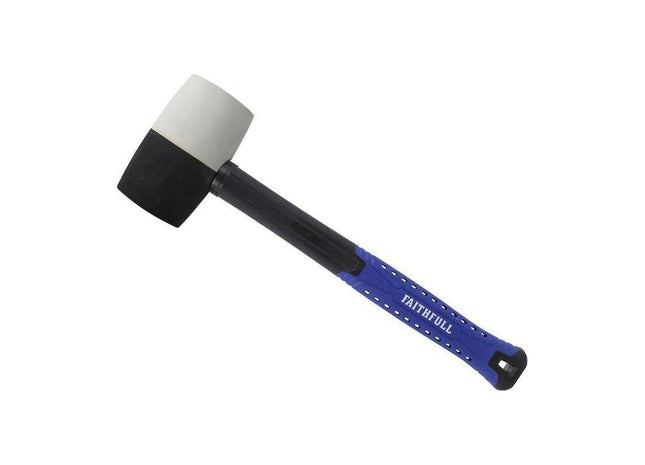 Faithfull Black & White Fibreglass Mallet 24oz Faithfull - RockBottom Northampton