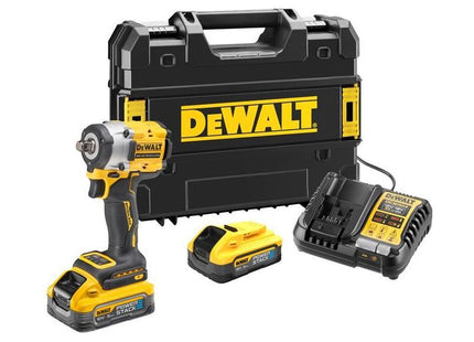 Dewalt Power Tools DCF921H2T XR BL 1/2in Impact Wrench 18V 2 x 5.0Ah POWERSTACK™ Li-ion DeWALT Power Tools - RockBottom Northampton