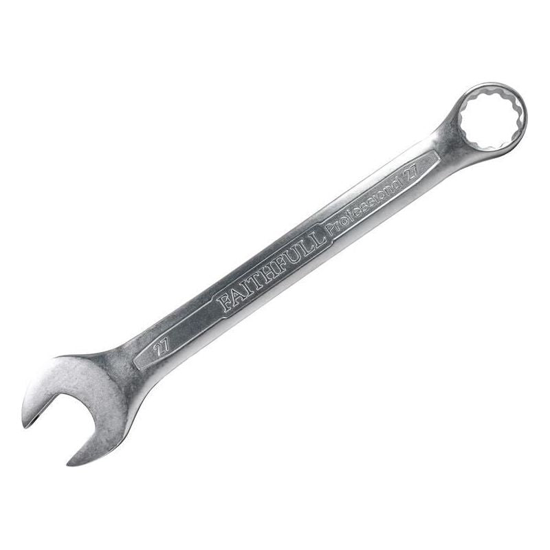 Faithfull Combination Spanner CV Satin Finish 27mm Faithfull - RockBottom Northampton