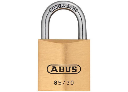 Abus Mechanical 85/30mm Brass Padlock Carded ABUS Mechanical - RockBottom Northampton 