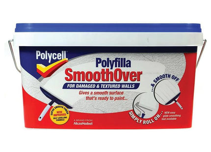 Polycell SmoothOver Damaged / Textured Walls 5 litre Polycell - RockBottom Nothampton
