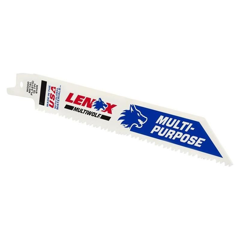 Lenox MultiWolf Wave Edge Reciprocating Saw Blade 152 x 19 x 0.9mm 10 TPI (Pack 25) LENOX - RockBottom Northampton