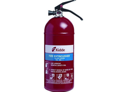 Kidde Fire Extinguisher Multipurpose 2.0kg ABC Kidde - RockBottom Northampton