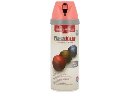 Plastikote Twist & Spray Matt Dusty Coral 400ml PlastiKote - RockBottom Nothampton