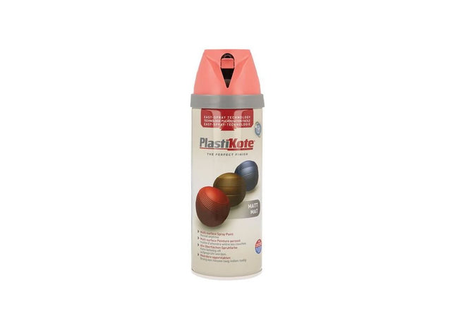 Plastikote Twist & Spray Matt Dusty Coral 400ml PlastiKote - RockBottom Nothampton