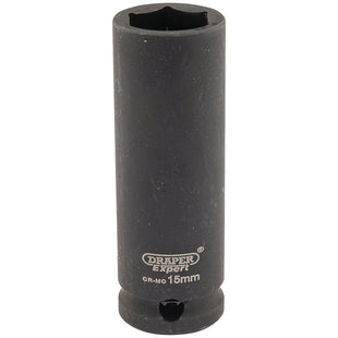 Draper Expert HI-TORQ 6 Point Deep Impact Socket, 3/8" Sq. Dr., 15mm Draper - Town Tools 