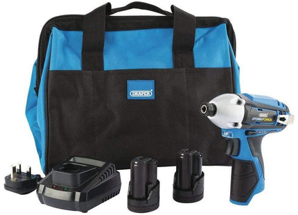 Draper Storm Force 10.8V Power Interchange Impact Driver Kit, 2 x 1.5Ah Batterie Draper - Town Tools