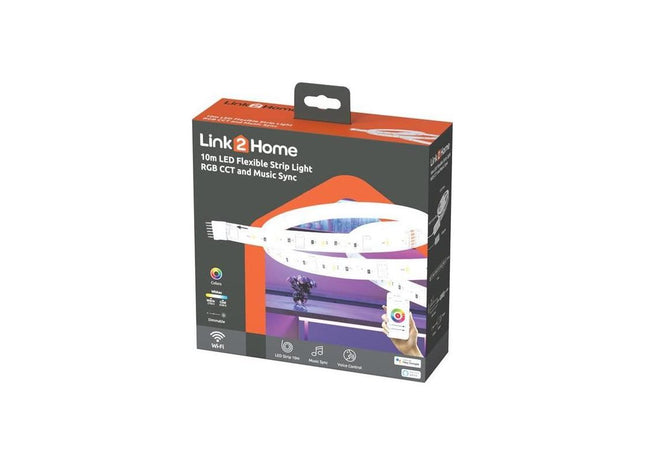 Link2Home Flexible LED Light Strip 10m Link2Home - RockBottom Northampton