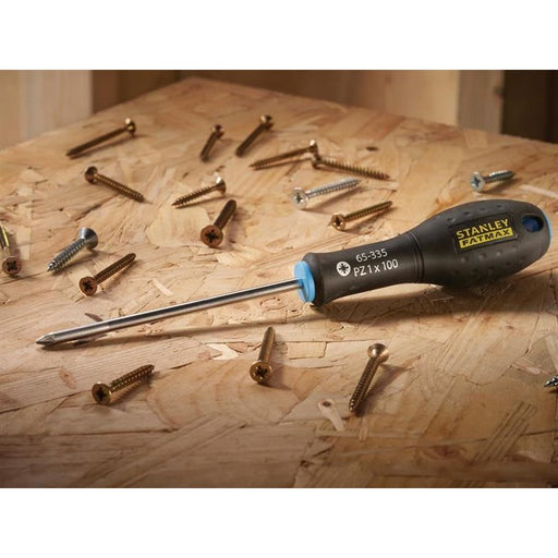 Stanley® Hand Tools FatMax® Screwdriver Pozidriv Tip PZ1 x 100mm STANLEY® Hand Tools - RockBottom Nothampton