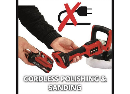 Einhell CE-CP 18/180 Li E-Solo Power X-Change Polisher 180mm 18V Bare Unit Einhell - RockBottom Northamptin