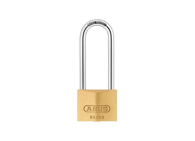 Abus Mechanical 65/50mm Brass Padlock 80mm Long Shackle ABUS Mechanical - RockBottom Northampton 