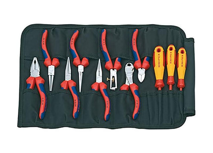Knipex Pliers & Screwdriver Set in Tool Roll, 11 Piece Knipex - RockBottom Northampton