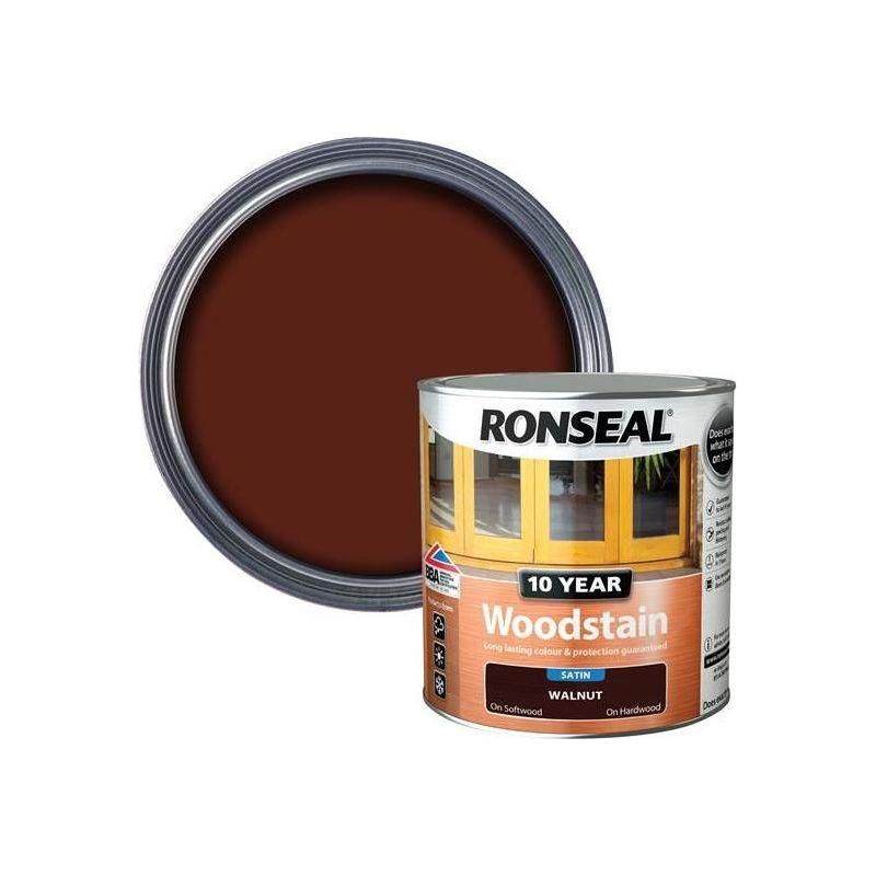 Ronseal 10 Year Woodstain Walnut 750ml Ronseal - RockBottom Nothampton