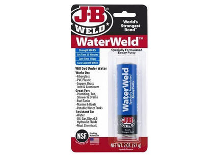 J-B Weld WaterWeld™ Epoxy Putty 57g J-B Weld - RockBottom Northampton