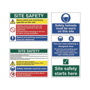 Scan PVC Construction Site Pack (5 signs) Scan - RockBottom Nothampton