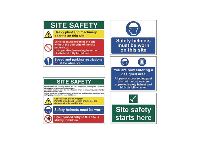 Scan PVC Construction Site Pack (5 signs) Scan - RockBottom Nothampton
