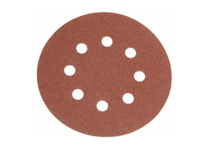 Faithfull Hook & Loop Sanding Disc DID3 Holed 125mm x 240G (Pack 25) Faithfull - RockBottom Northampton