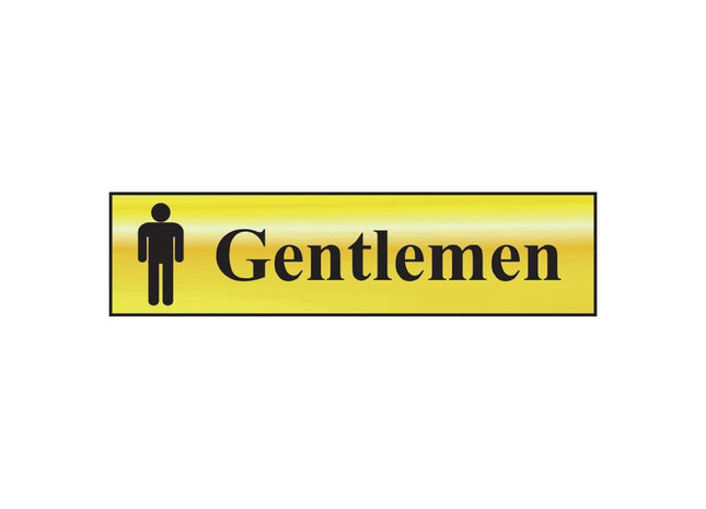 Scan Gentlemen - Polished Brass Effect 200 x 50mm Scan - RockBottom Nothampton