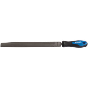 Draper Soft Grip Engineer's Half Round File and Handle, 300mm 00011 Draper - Town Tools 