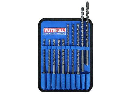 Faithfull SDS Plus Drill Bit Set, 10 Piece Faithfull - RockBottom Northampton
