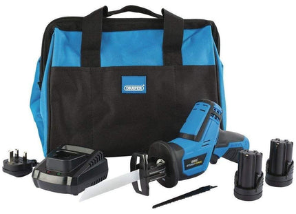 Draper Storm Force 10.8V Power Interchange Reciprocating Saw Kit, 2 x 1.5Ah Batt Draper - Town Tools
